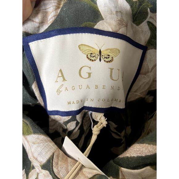 Agua by Agua Bendita Lima Gardenia Maxi Dress size M medium - Picture 5 of 9